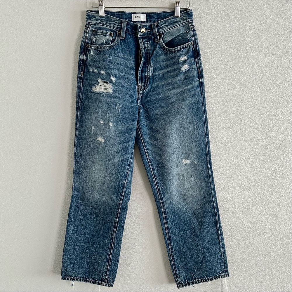 Pistola | Cassie Crop | Ultra High Rise Straight Jeans | Size 26